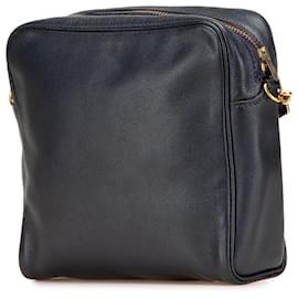 Hermès-Hermès Blue Box Calf Jockey Crossbody-Blue,Navy blue