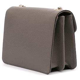 Gucci-Gucci Brown Small Dollar Calfskin Interlocking G Crossbody-Brown,Taupe