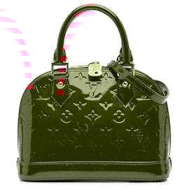Louis Vuitton-Louis Vuitton Vernis Alma BB Vermelho-Vermelho
