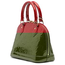 Louis Vuitton-Louis Vuitton Vernis Alma BB Vermelho-Vermelho