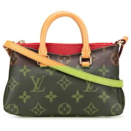 Louis Vuitton-Louis Vuitton Brown Monogram Nano Pallas-Brown