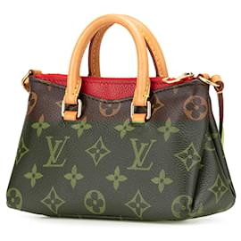 Louis Vuitton-Louis Vuitton Brown Monogram Nano Pallas-Brown