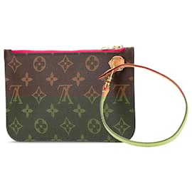 Louis Vuitton-Pochete Neverfull Monograma Marrom Louis Vuitton-Marrom