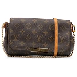 Louis Vuitton-Louis Vuitton Monograma Favorito PM Marrom-Marrom