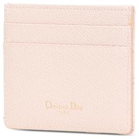 Dior-Dior Pink Grained Calfskin Diorama Card Holder-Pink
