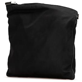 Prada-Prada Black Tessuto Zip Top Crossbody-Black