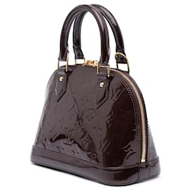 Louis Vuitton-Louis Vuitton Purple Monogram Vernis Alma BB-Roxo