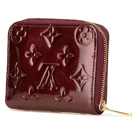 Louis Vuitton-Porta-moedas Zippy em Vernis Monogram Vermelho Louis Vuitton-Vermelho,Bordeaux