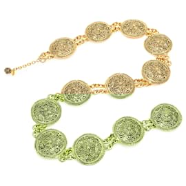 Chanel-Chanel Gold Gold Plated Coin Medallion Belt-Golden