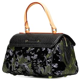 Louis Vuitton-Louis Vuitton Marrom Monograma Fleur De Jais Carrousel-Outro