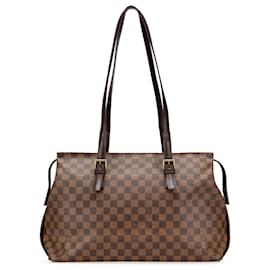 Louis Vuitton-Chelsea Damier Ebene Marrom Louis Vuitton-Marrom