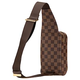 Louis Vuitton-Louis Vuitton Marrom Damier Ebene Geronimos-Marrom