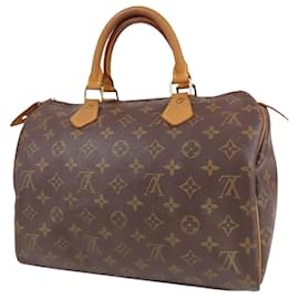 Louis Vuitton-Louis Vuitton Speedy 30 Monograma Marrom-Marrom