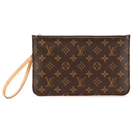 Louis Vuitton-Pochete Neverfull Monograma Marrom Louis Vuitton-Marrom