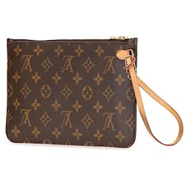 Louis Vuitton-Pochete Neverfull Monograma Marrom Louis Vuitton-Marrom