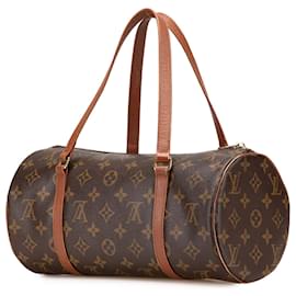 Louis Vuitton-Louis Vuitton Monograma Marrom Papillon 30-Marrom