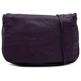 Loewe-LOEWE Purple Anagram Nappa Crossbody-Purple