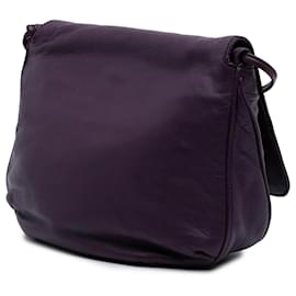 Loewe-LOEWE Purple Anagram Nappa Crossbody-Purple