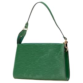 Louis Vuitton-Louis Vuitton Green Epi Pochette Accessoires-Green
