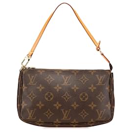 Louis Vuitton-Louis Vuitton Brown Monogram Pochette Accessoires-Brown