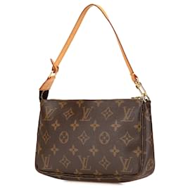Louis Vuitton-Louis Vuitton Brown Monogram Pochette Accessoires-Brown