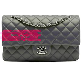 Chanel-Chanel Pink Medium Classic Lambskin Double Flap-Pink