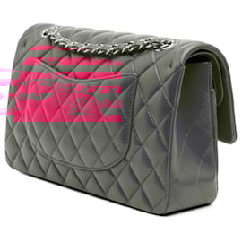 Chanel-Chanel Pink Medium Classic Lambskin Double Flap-Pink