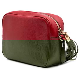 Gucci-Gucci Red Leather Soho Disco Crossbody-Red