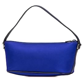 Gucci-Gucci Blue Satin Boat-Blue