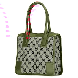 Gucci-Gucci Brown GG Canvas Handbag-Brown,Other