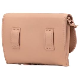 Dior-Dior Brown Nano Ultra Matte Calfskin Saddle Chain Pouch-Brown,Flesh
