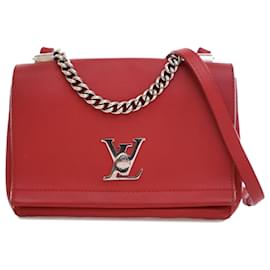 Louis Vuitton-Louis Vuitton Bolsa Lockme II BB em couro vermelho-Vermelho