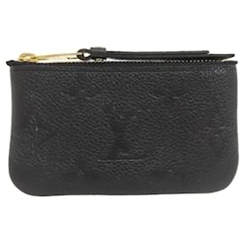 Louis Vuitton-Carteira Pochette Cle Monogram Empreinte Louis Vuitton-Preto