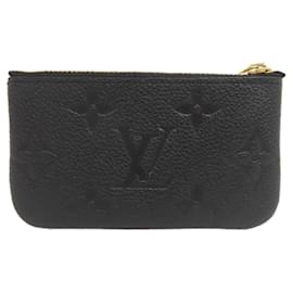 Louis Vuitton-Carteira Pochette Cle Monogram Empreinte Louis Vuitton-Preto