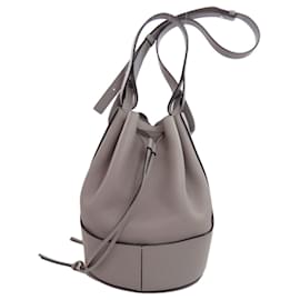 Loewe-Loewe Gray Calfskin Bucket Bag-Brown