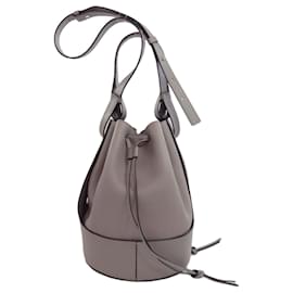 Loewe-Loewe Gray Calfskin Bucket Bag-Brown