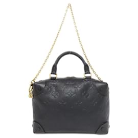 Louis Vuitton-Bolsa de mão Petite Malle Souple Louis Vuitton-Preto