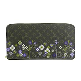 Louis Vuitton-Carteira longa Louis Vuitton Takashi Murakami Colaboração-Marrom,Monograma