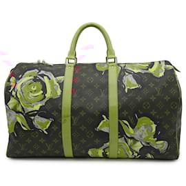 Louis Vuitton-Bolsa Boston Monograma Rosa Louis Vuitton-Marrom