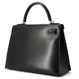 Hermès-Hermes Kelly 28 Handbag-Black