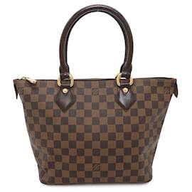 Louis Vuitton-Bolsa Tote Louis Vuitton Damier Ebene Saleya PM-Vermelho,Damier ebene