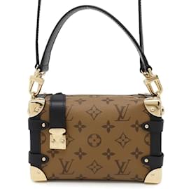 Louis Vuitton-Bolsa Louis Vuitton Monogram Reverse Side Trunk PM-Preto