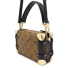 Louis Vuitton-Louis Vuitton Monogram Reverse Side Trunk PM Handbag-Black