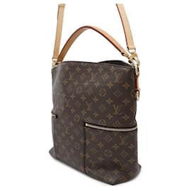 Louis Vuitton-Louis Vuitton Monogram Shoulder Bag-Dark red