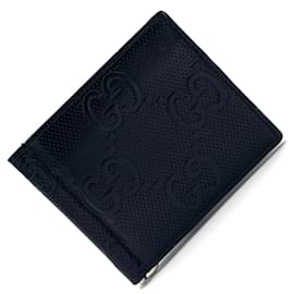 Gucci-Clip de dinheiro em relevo GG da GUCCI-Preto