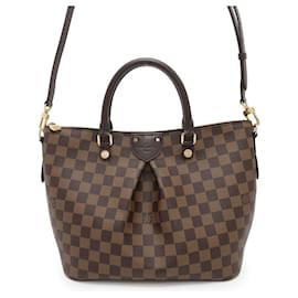 Louis Vuitton-Bolsa Louis Vuitton Damier Ebene Siena PM-Vermelho,Damier ebene