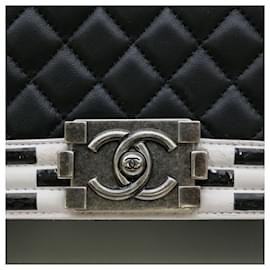 Chanel-Chanel Boy Chain Shoulder Bag Lambskin Black-Black