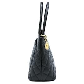 Chanel-Chanel Caviar Skin Reissue Tote-Black