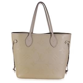 Louis Vuitton-Louis Vuitton Turtledove Monogram Empreinte Neverfull MM-Cinza