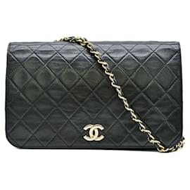 Chanel-Chanel Matelasse Chain Shoulder Bag Black-Black